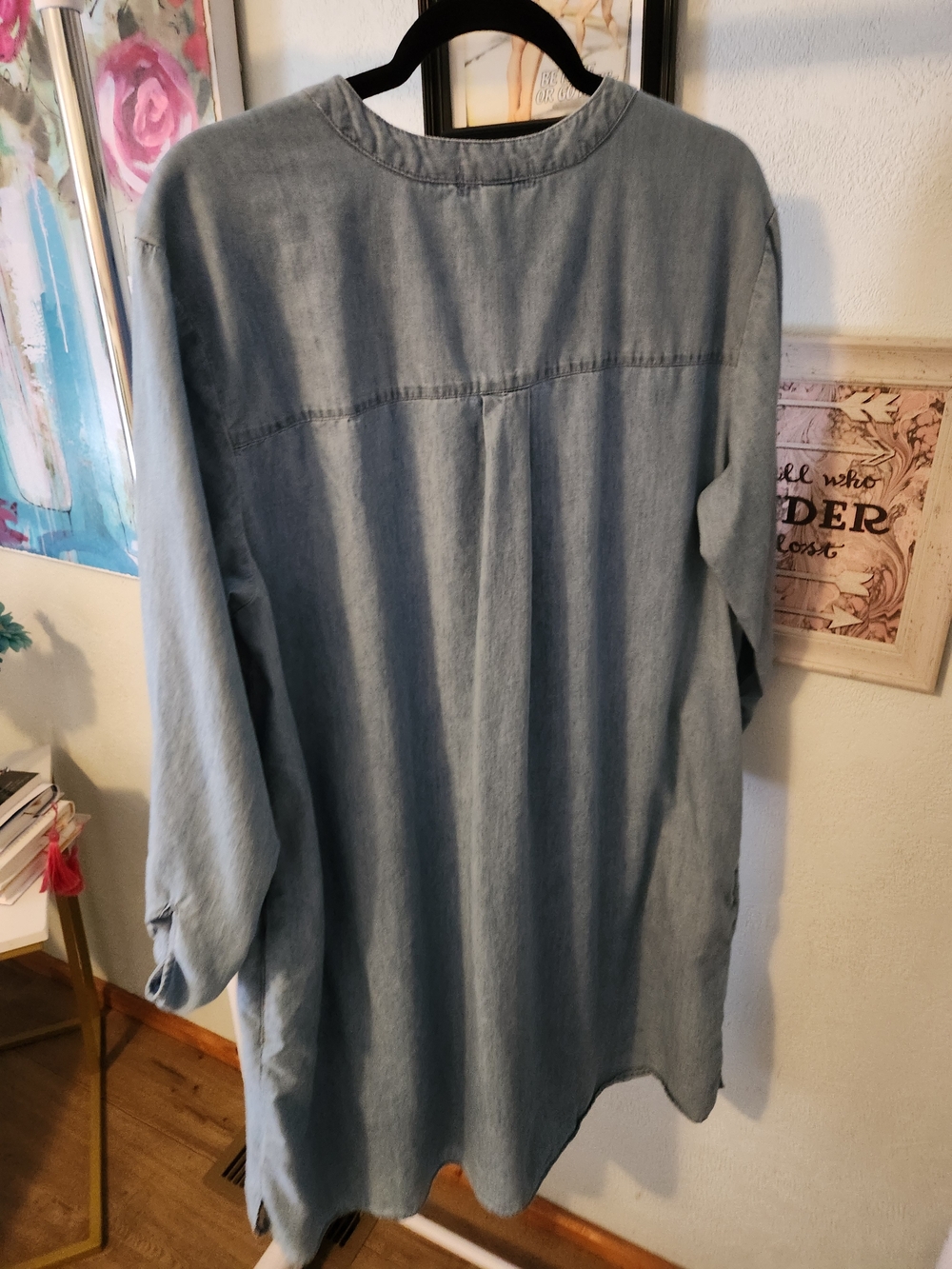 Kim Rogers Light Blue Denim Tunic Dress - Picture 5 of 6